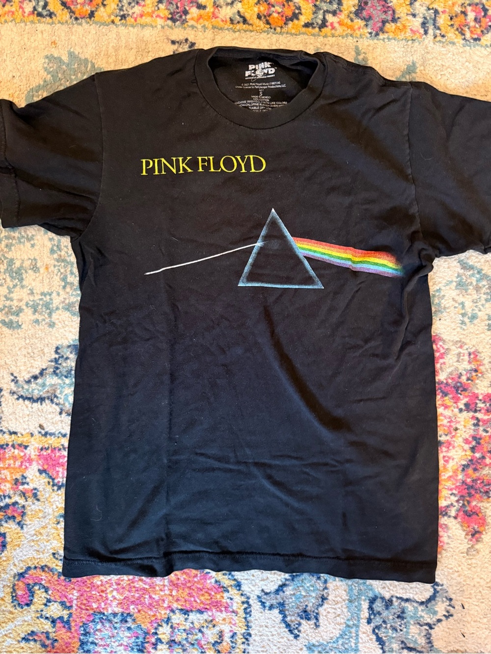 Pink Floyd Black Logo Interior Print Tee